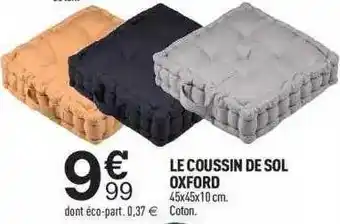 Centrakor Le coussin de sol oxford offre