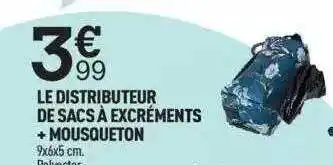 Centrakor Le distributeur de sacs à excréments + mousqueton offre