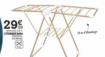 Centrakor L'étendoir bara offre