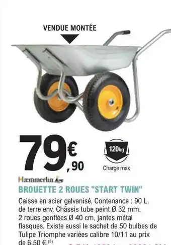 E.Leclerc Jardi Brouette 2 roues offre
