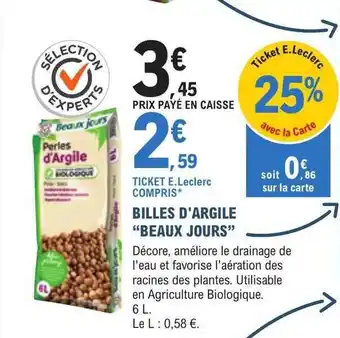Billes d'argile