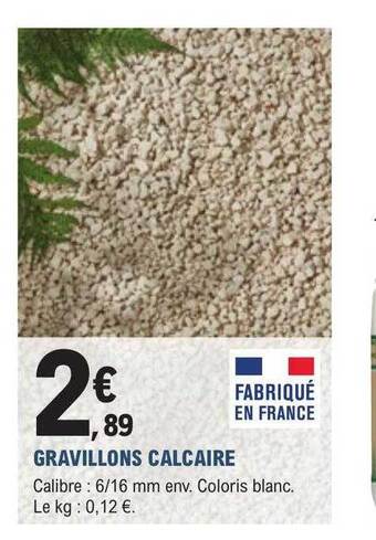 E.Leclerc Jardi Gravillons calcaire offre