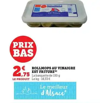 Rollmops au vinaigre est friture