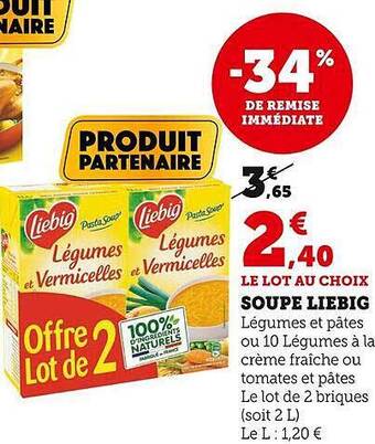 U Express Soupe liebig offre