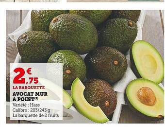 U Express Avocat mur à point offre