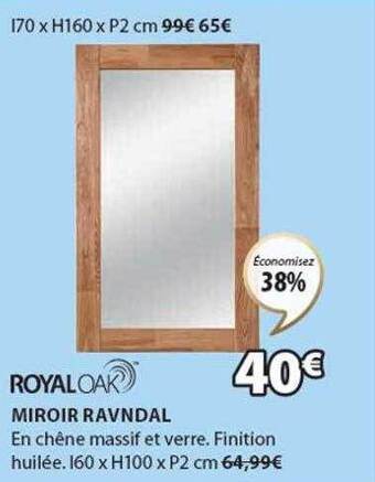 JYSK Miroir ravndal offre