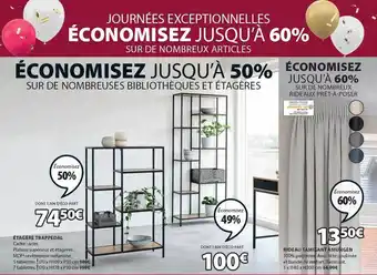 JYSK Étagère trappedal, rideau tamisant amungen offre