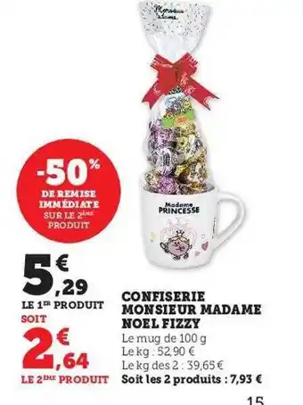 Confiserie monsieur madame noël fizzy