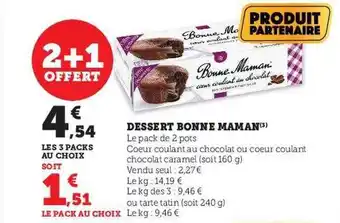 Hyper U Dessert bonne maman offre