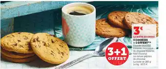 Hyper U 3 cookies + 1 offert offre