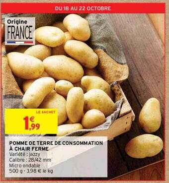 Intermarché Hyper Pomme de terre de consommation à chair ferme offre