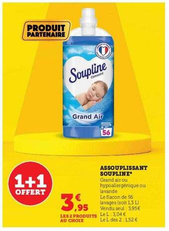 Hyper U Assouplissant soupline offre