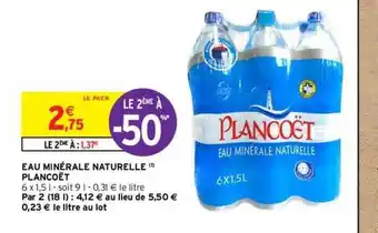 Intermarché Hyper Eau minérale naturelle plancoët offre