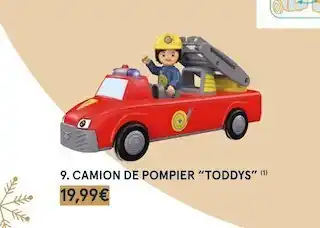 Monoprix Siku camion de pompier “toddys” offre