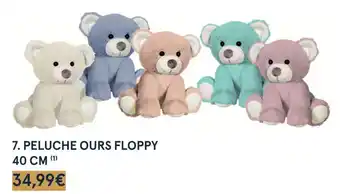 Monoprix Peluche ours floppy 40 cm offre
