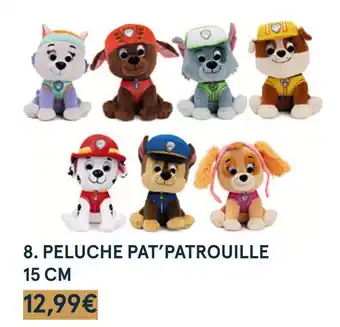 Monoprix Peluche pat’patrouille 15 cm offre