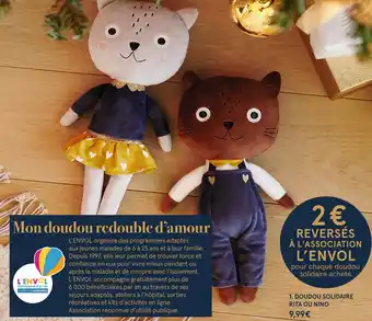 Doudou solidaire rita ou nino