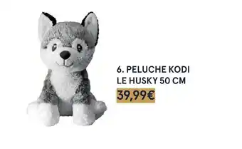 Monoprix Peluche kodi le husky 50 cm offre