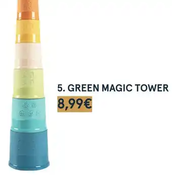 Monoprix Smoby green magic tower offre