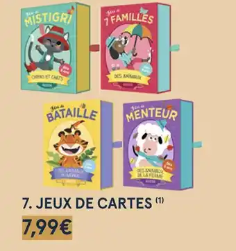 Monoprix Jeux de cartes offre