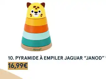 Monoprix Janod pyramide à empiler jaguar offre