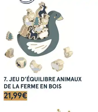 Monoprix Monoprix jeu d’équilibre animaux de la ferme en bois offre