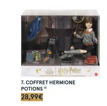Monoprix Harry potter coffret hermione potions offre