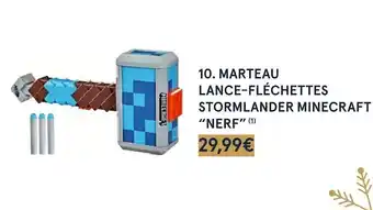 Monoprix Nerf marteau lance-fléchettes stormlander minecraft offre