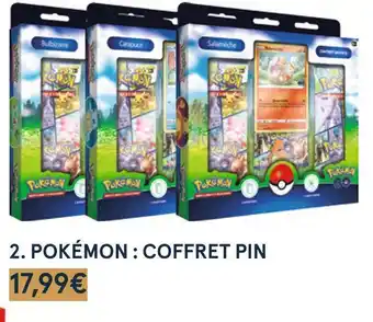Monoprix Pokémon : coffret pin offre