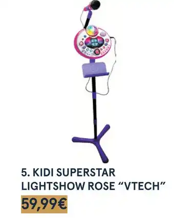 Monoprix Vtech kidi superstar lightshow rose offre