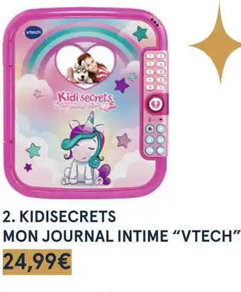 Monoprix Vtech kidisecrets mon journal intime offre