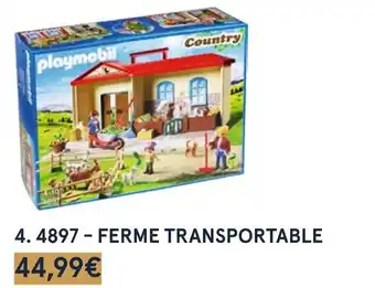 Monoprix Playmobil 4897 - ferme transportable offre