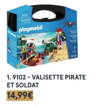 Monoprix Playmobil 9102 - valisette pirate et soldat offre