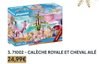 Monoprix Playmobil 71002 - calèche royale et cheval ailé offre