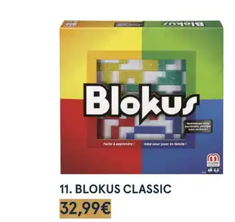 Monoprix Mattel games blokus classic offre