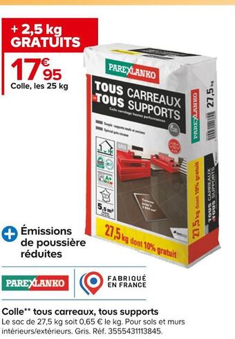 Castorama Colle tous carreaux, tous supports* offre