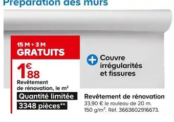 Castorama Revêtement de rénovation offre