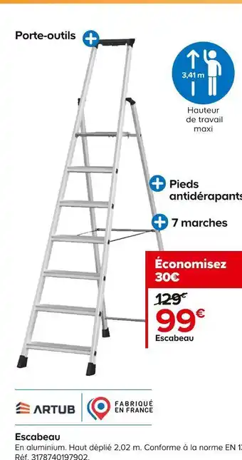 Castorama Artub escabeau offre