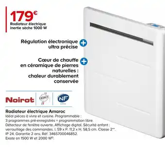 Noirot radiateur électrique amaroc