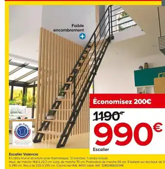 Castorama Escalier valencia offre