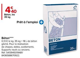 Castorama Béton* offre