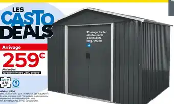 Castorama Abri en métal offre