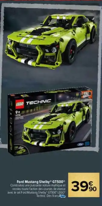Carrefour Market Ford munstang shelby gt500 lego technic offre