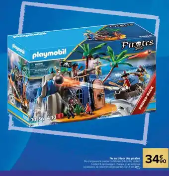 Carrefour Market Île au trésor des pirates playmobil offre