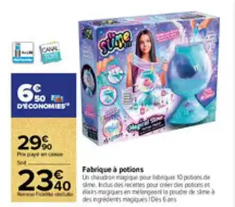 Carrefour Market Fabrique à potions offre