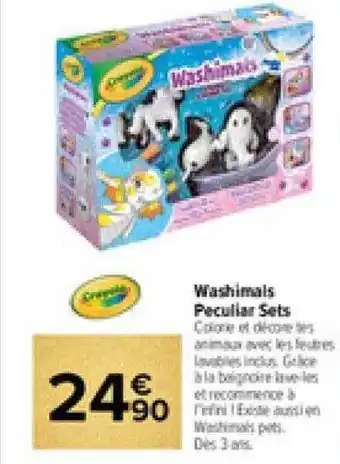 Washimals peculian sets crayola