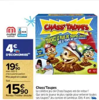 Chass' taupes mattel games