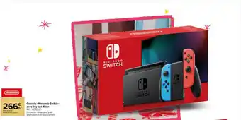 Carrefour Market Console «nintendo switch» avec joy-con néon offre