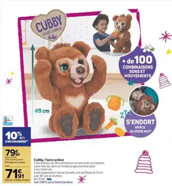 Cubby, l'ours curieux