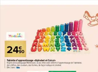 Carrefour Market Tablette d'apprentissage «alphabet et calcul» offre